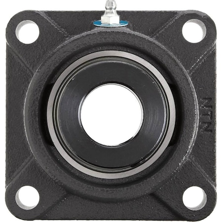 Ntn Mounted Unit Cast Iron, Wide Inner Ring, Set Screw Type, 4-Bolt Square Flange UCF206